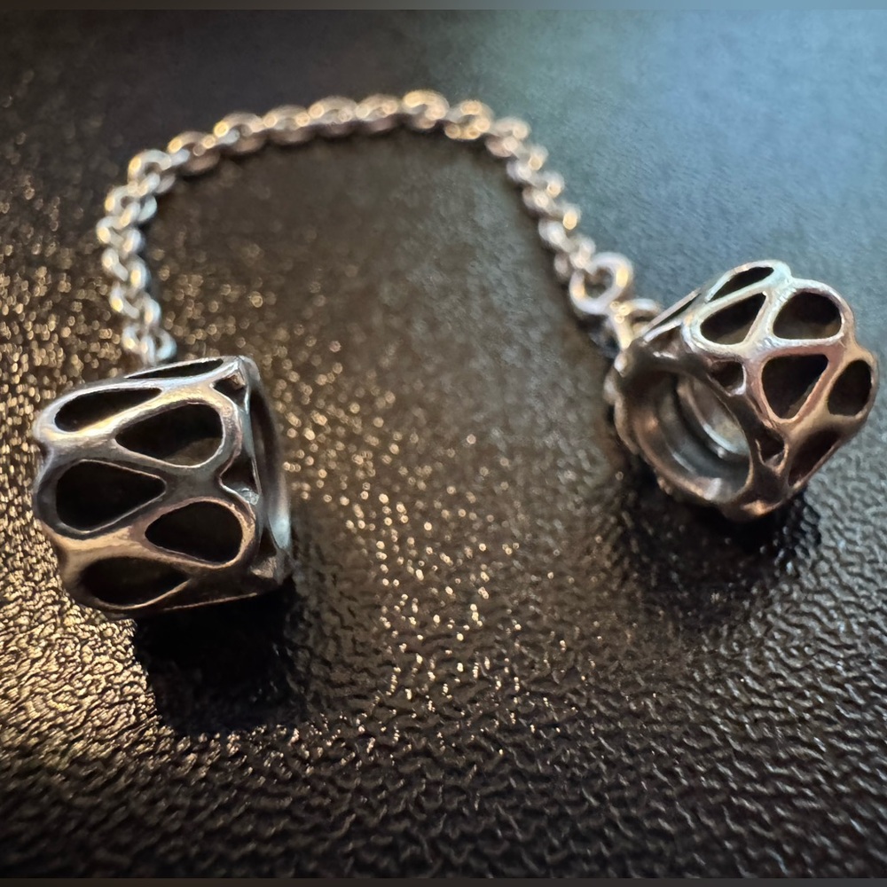 Authentic Pandora Raindrop Safety Chain Charm